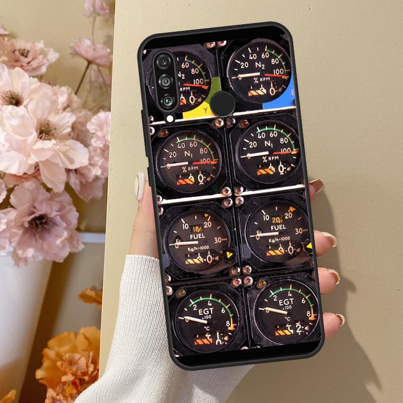 

Aviation Aeroplane Pilot Cockpit For Huawei Nova 10 SE 9 3i 7i 8i 11i 12i Y73 Y90 Y70 Y72 Y61 Y91 P60 Pro P40 P30 Lite Case Huawei Nova 12i