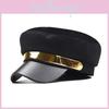Classic Womens Beret Hat For Autumn Winter Cotton With Metallic Gold Thread