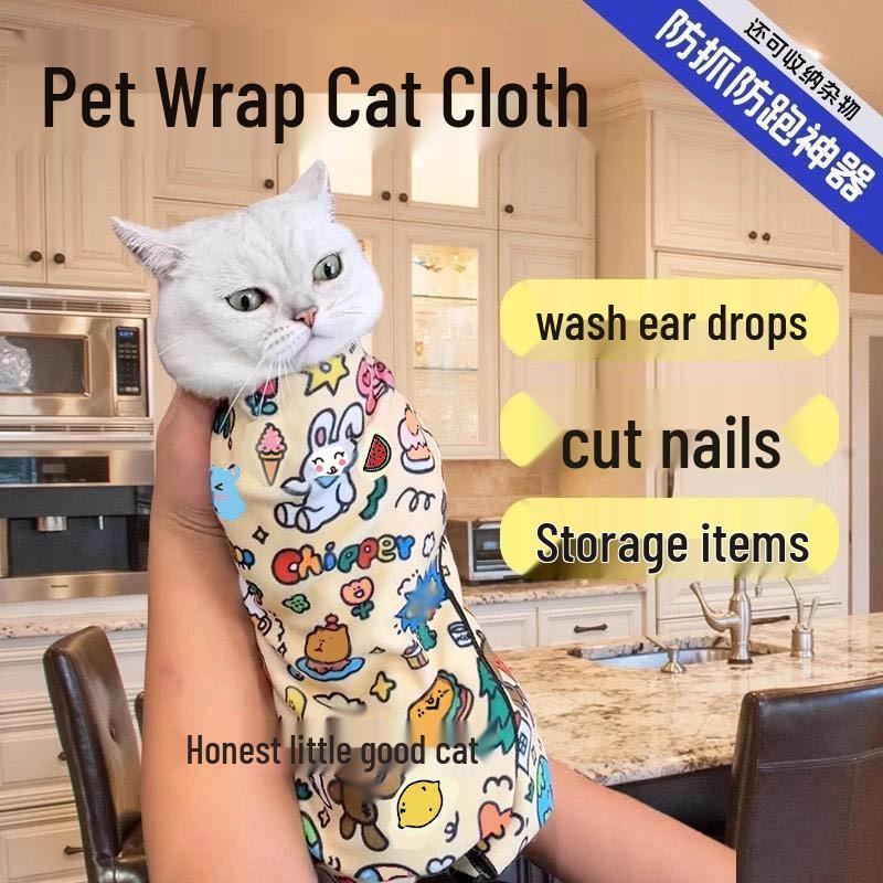 Anti-Scratch Anti-Bite Cat Restraint & Grooming Bag