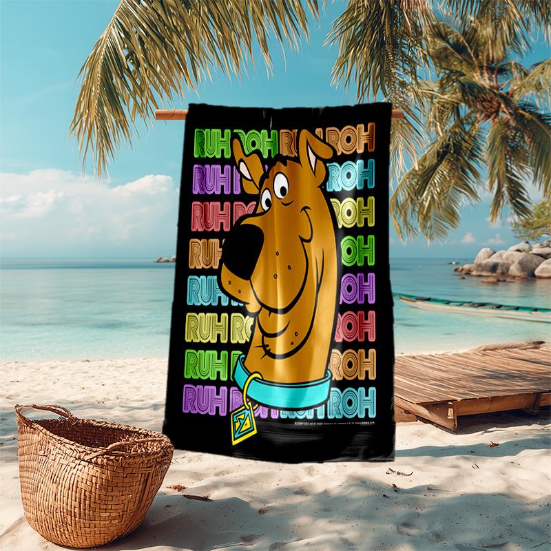 Halloween fantasy comedy adventure cartoon movie Scooby-Doo towel outdoor camping vacation swimming beach towel outdoor absorbent bath towel Y16