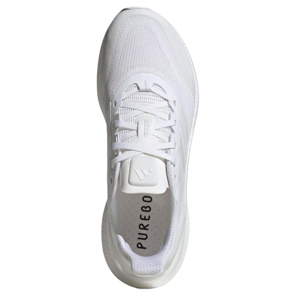 Adidas PUREBOOST 5 Fabric Slip Resistant, Abrasion Resistant, Rebound Running Shoes Men's White JS5062