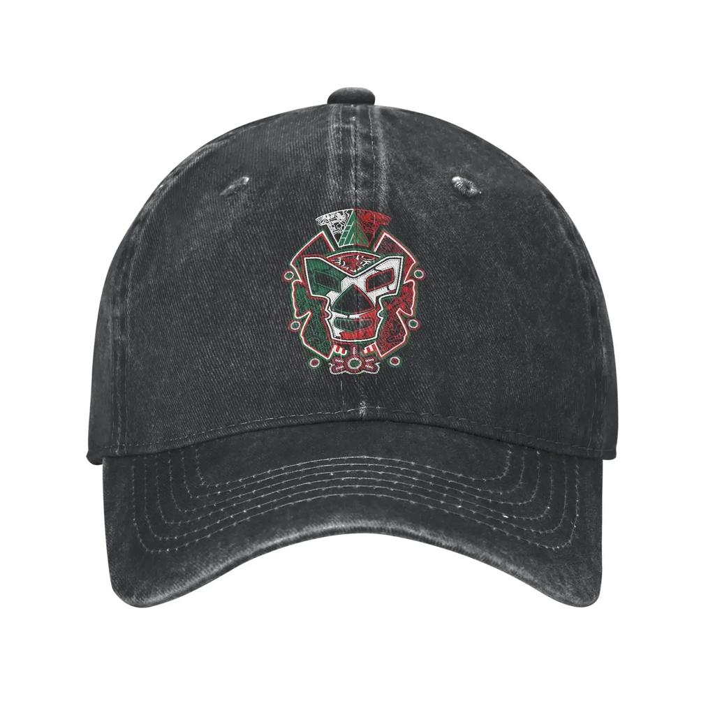 Retro Penta Pentagon Mexican Baseball Cap Distressed Denim Sun Cap Wrestling Entertainment Activities Adjustable Caps