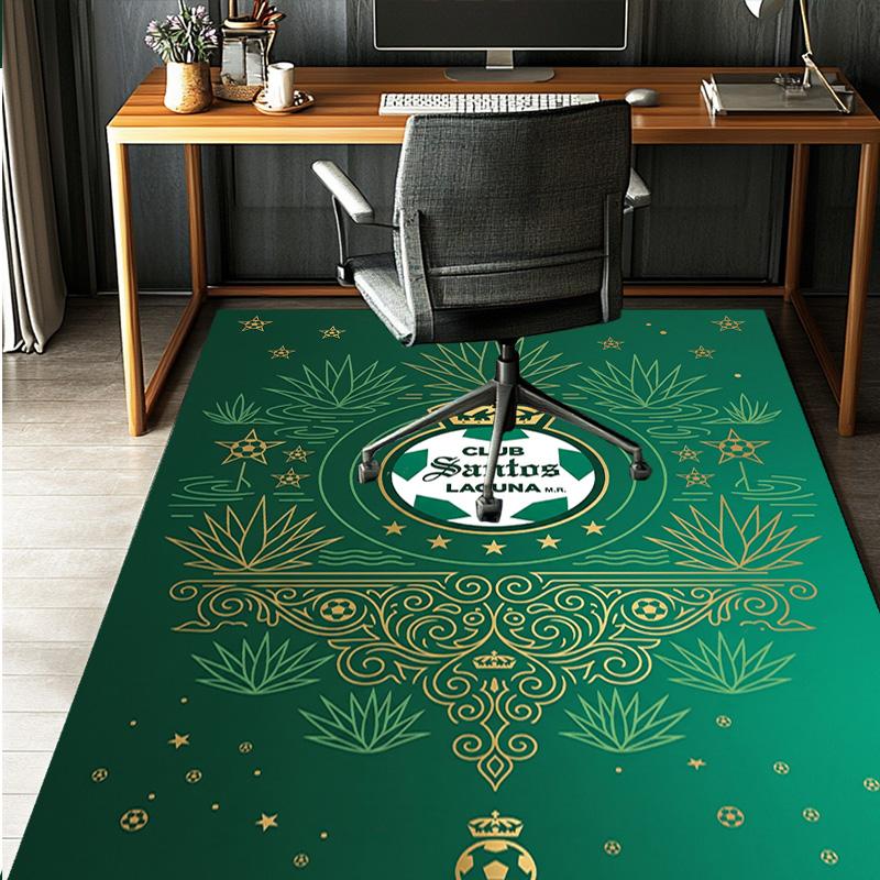 Club Santos Laguna Pattern Rug, Indoor/Outdoor Mat, for Picnic, Gameroom, Bedroom, Office, Living Room, Home Decor Carpet, Birthday Gift