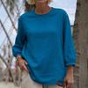 2025 New Women's Casual Long Sleeve Round Neck Regular Solid Color Multicolor Women's Tops T-Shirt