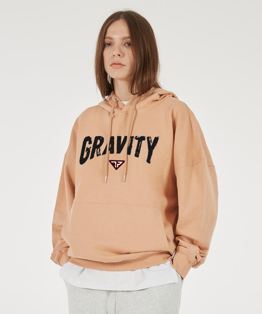 Gravity Oversized Drop Shoulder Hoodie_Peach