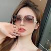 Vintage Square Sunglasses Woman Classic Retro Gradient Mirror Frameless Sun Glasses Female Fashion Rimless