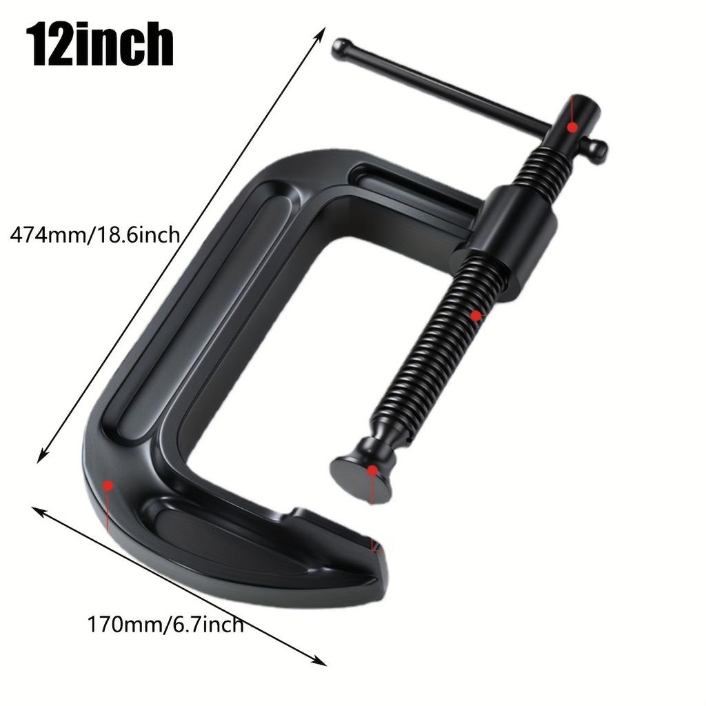 Sea Transportation 12 Inch G-type Clamp Woodworking Clamp Fixture Iron Clamp Strong Clamp Woodworking Tool Clamp Accessory Tool