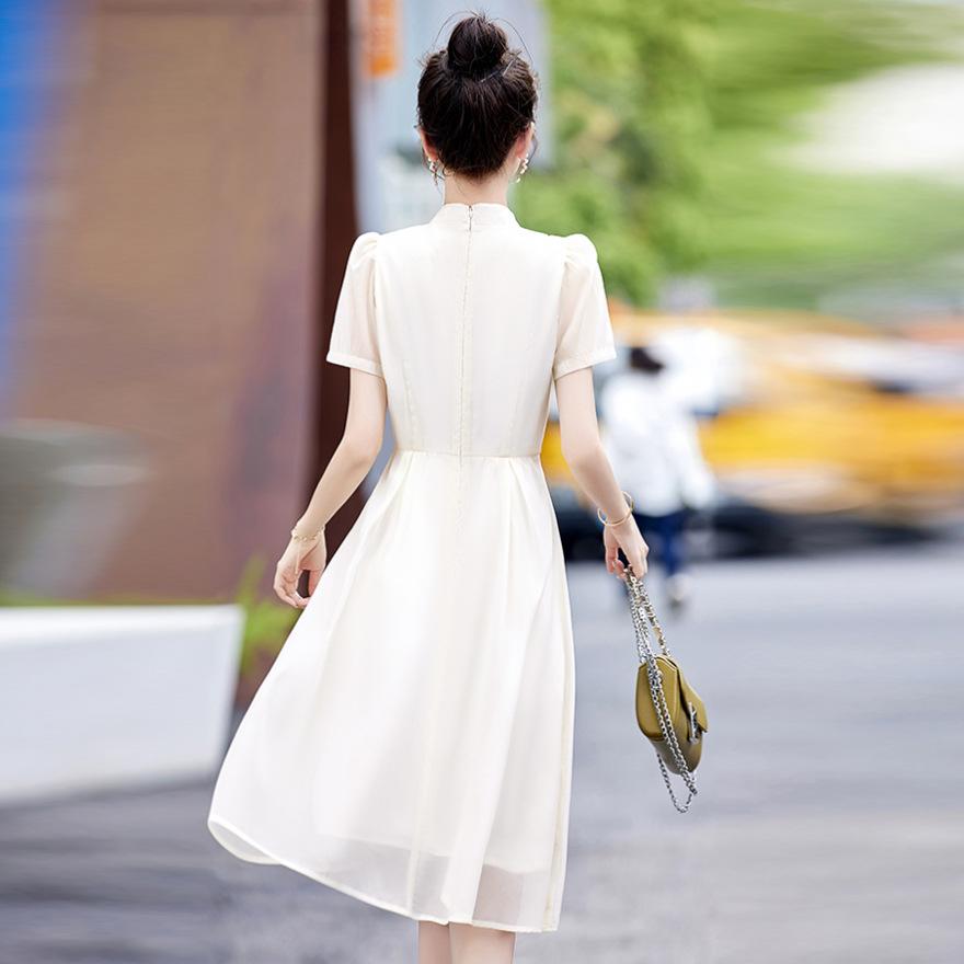 Women's improved cheongsam dress summer new small design temperament thin skirt