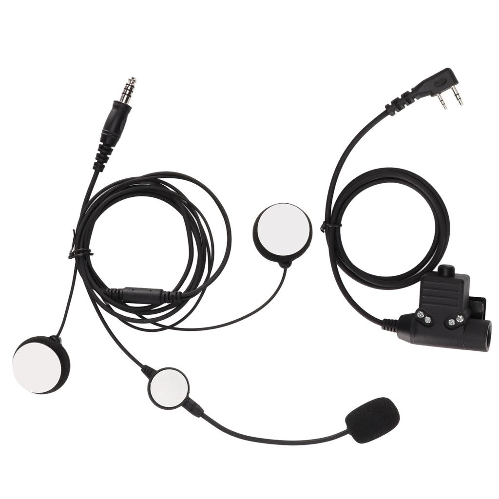 Motorrad Bilaterales Headset U94 PTT 7,1 mm Stereo Geräuschreduzierung Motorrad Headset mit Clip für