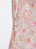 2025 Spring Women's Fashion: European & American Style Printed Short Dress with Round Turn-Down Collar