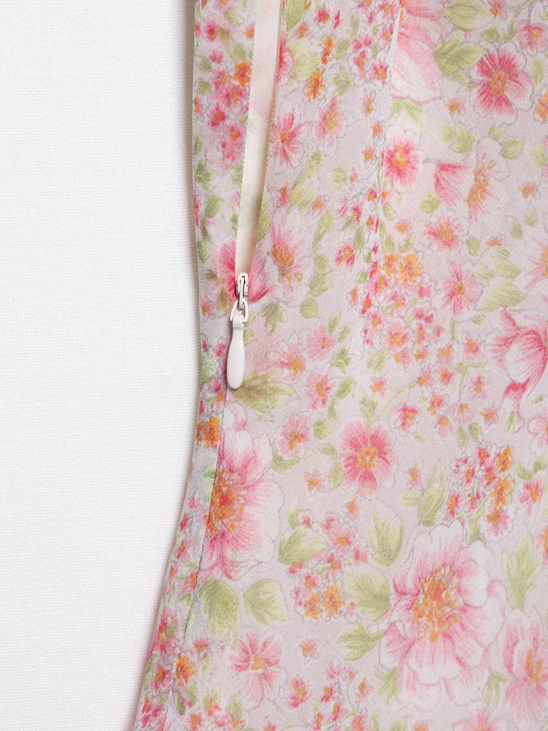 2025 Spring Women's Fashion: European & American Style Printed Short Dress with Round Turn-Down Collar