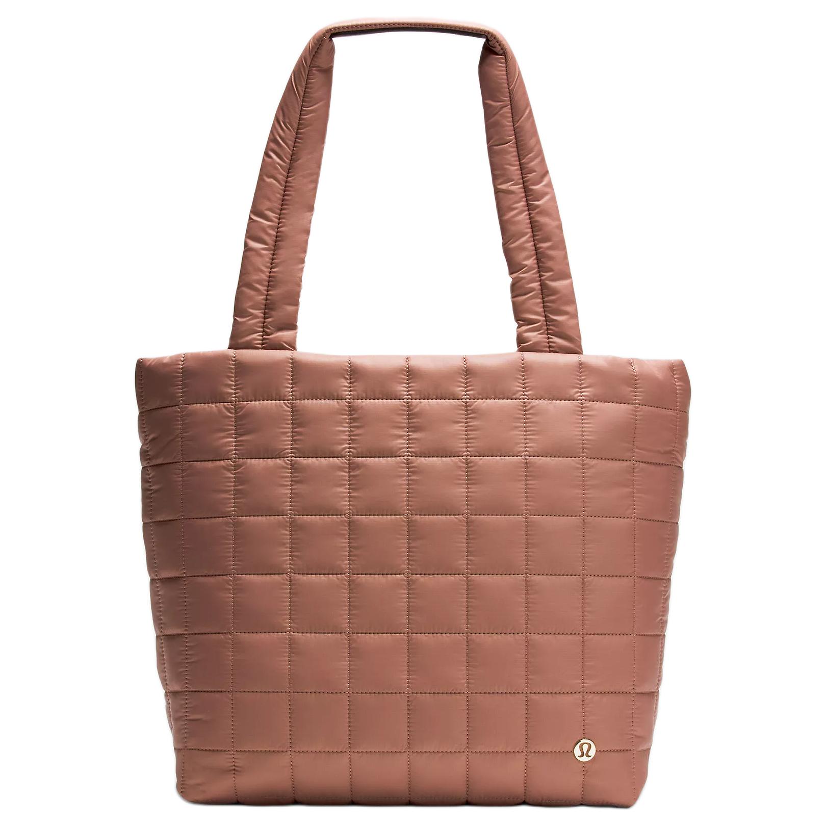 Lululemon Quilted Mesh Nylon Tote Bag Women tote Spice-Tea LW9FN7S-048097 Spice Tea Brown