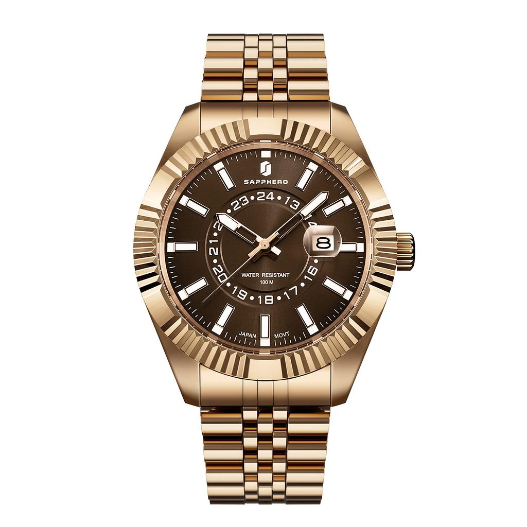 Watch 10 ATM Water Resistant Japanese Movement Analog Watch Simple Gift Business Date Display Quartz Stylish Popular Ranking Study Lightweight Rose