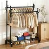 Multifunctional Floor-Standing Coat Rack and Clothes Dryer for Indoor Storage