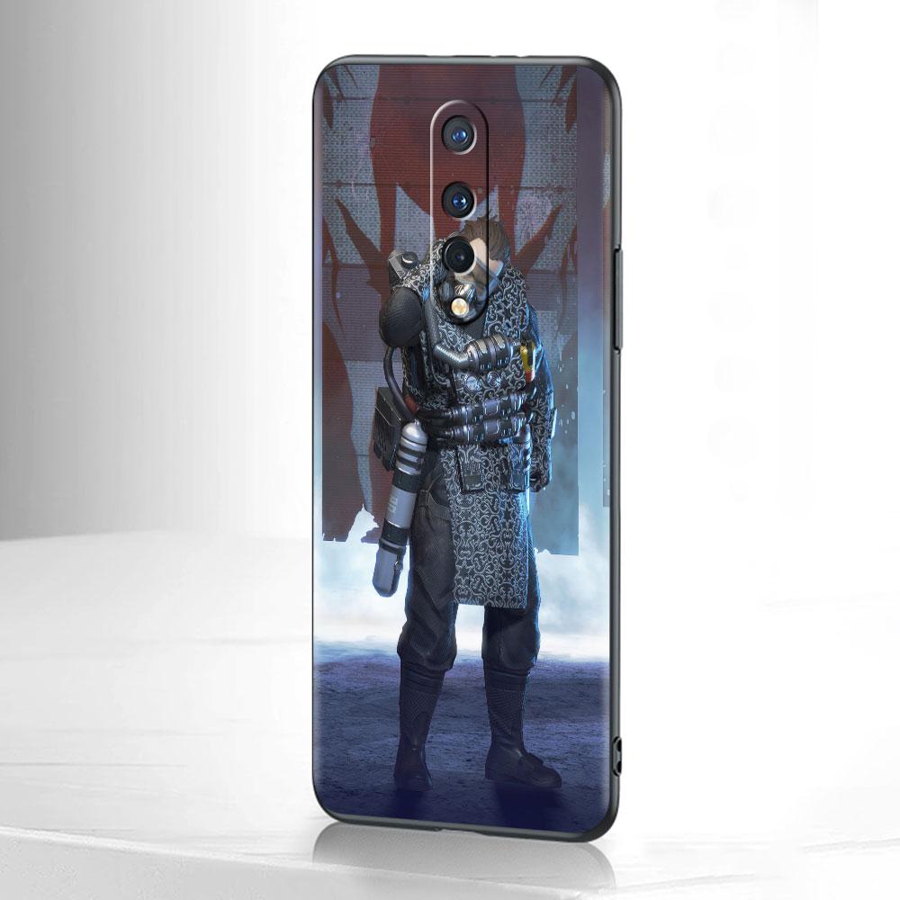 Custodia Morbida Per OnePlus 8T 7 9 8 Pro Nord 2 Z N10 5G 9R N100 7T 6T N200 CE Nera Guscio in Silicone Copertura Telefono Gioco Apex Legends Capa