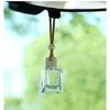 Car Air Freshener Pendant with Rope - Glass Bottle Fragrance Decanter for Bathroom