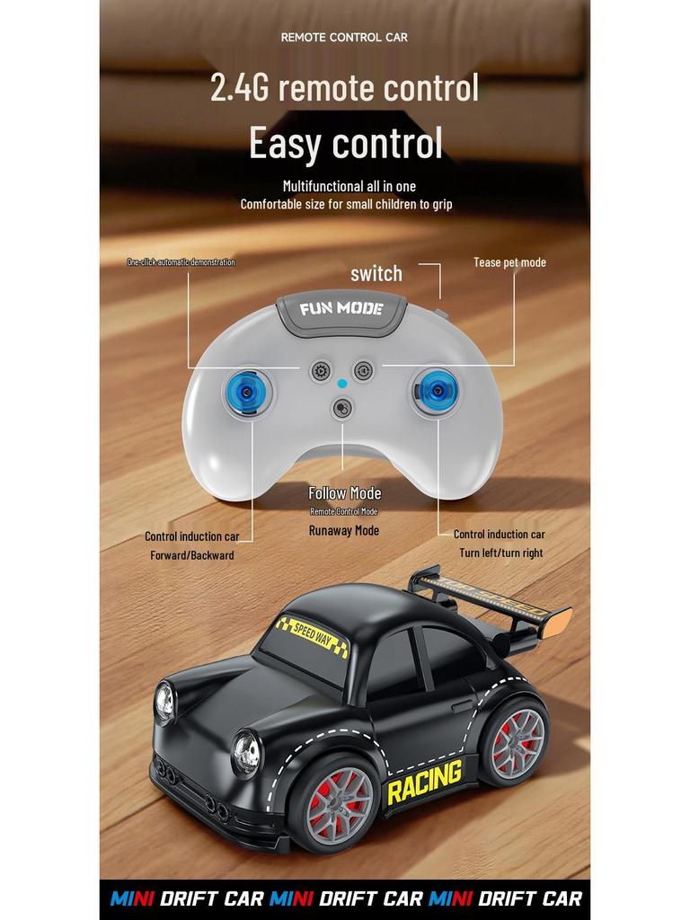Mini Remote Control Drift Car: Children's Desktop Decompression Toy with Intelligent Induction