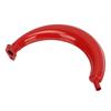 Exhaust Muffler Red Exhaust Silencer Pipe Half Moon Shape 40mm Replacement for 49cc 60cc 66cc 80cc 2 Stroke Engine