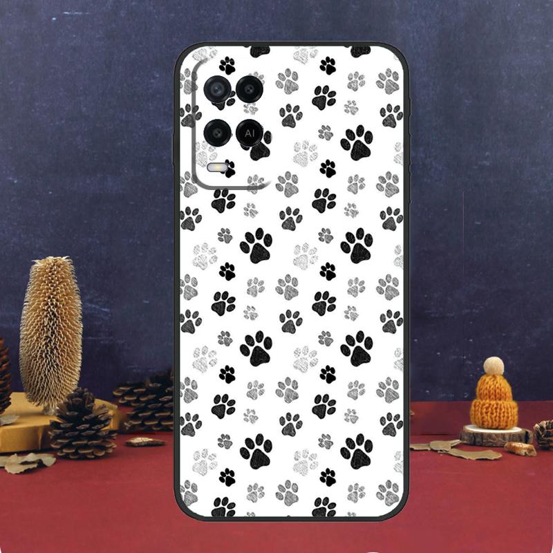Cat Dog Paws Case For Oppo A5 Pro A6 A15 A18 A38 A58 A78 A98 A54 A74 A94 A17 A57 A80 A60 A40 A16 A76 A96