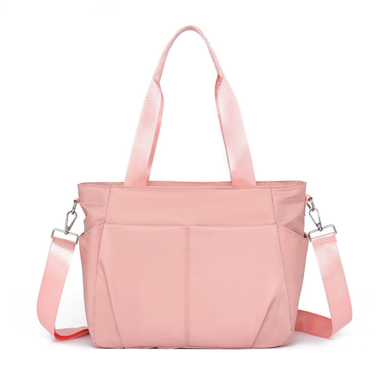 

Однотонная нейлоновая новая женская сумка на молнии, универсальная, повседневная, мягкая, простая, вместительная, сумка через плечо