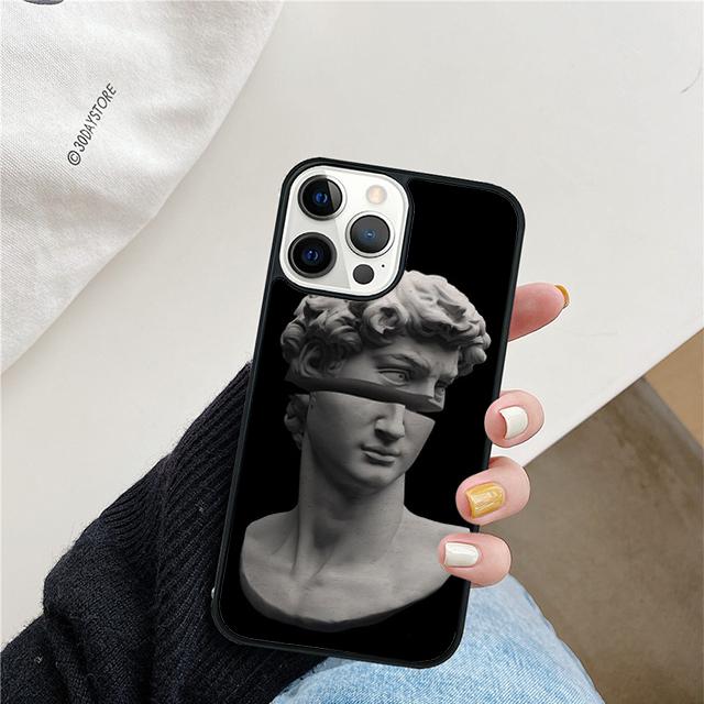 Greek Aesthetics Plaster statue art Phone Case For iPhone 17 Air 15 16 Cover 11 13 14 Pro Max 12 Plus Max Fundas