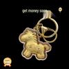 Golden Pony Pendant 2026: Year of the Horse Pure Gold 999 Keychain for Wealth and Traffic Safety.