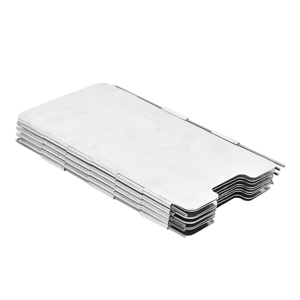 Outdoor Mini Portable Foldable 9 Plate Camping Cooking Stove Windscreen with Carrying Bag