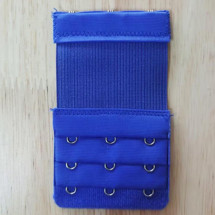 Elastyczny przedłużacz biustonosza ze stali nierdzewnej, trzyrzędowy, z trzema haftkami