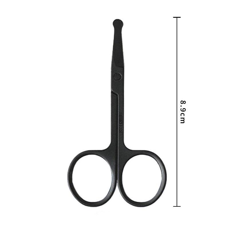 New Nose Scissors Round Tip Nose Scissors Nose Hair Cutting Facial Hair Man Small Scissors BMJ01