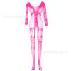 Sexy Underwear New Women's Transparent Jacquard Sexy One-piece Mesh Garment Suspenders Pantyhose Hollow Long-sleeved Garters