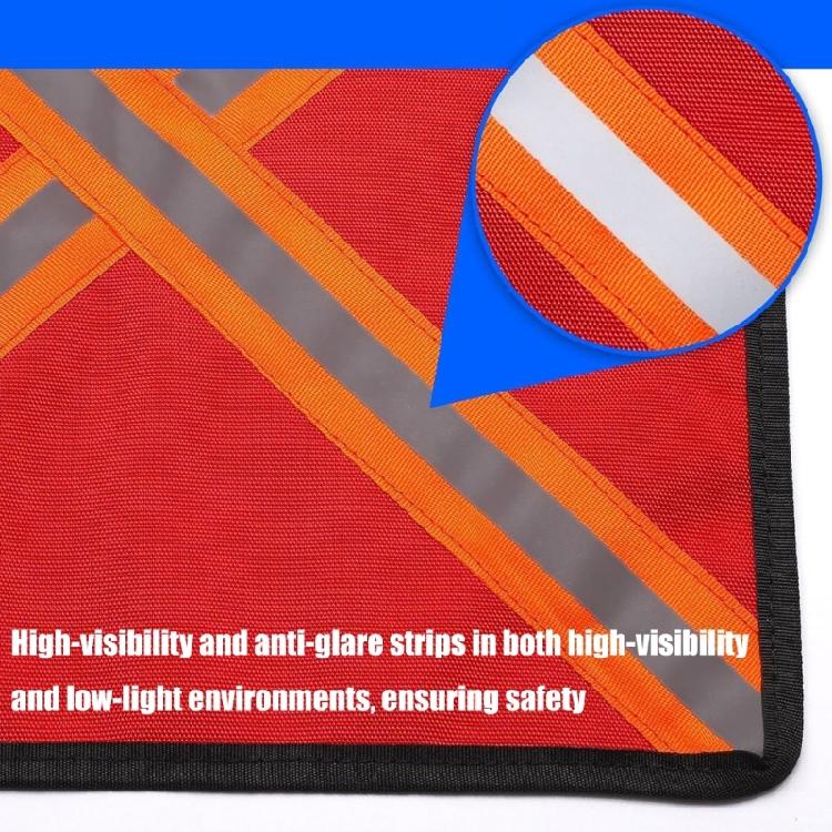 2Pcs Kayak Safety Red Flag With Webbing & Reflective Strips Canoes Warning Flag Kayak Safety Travel Flag Easy to Use