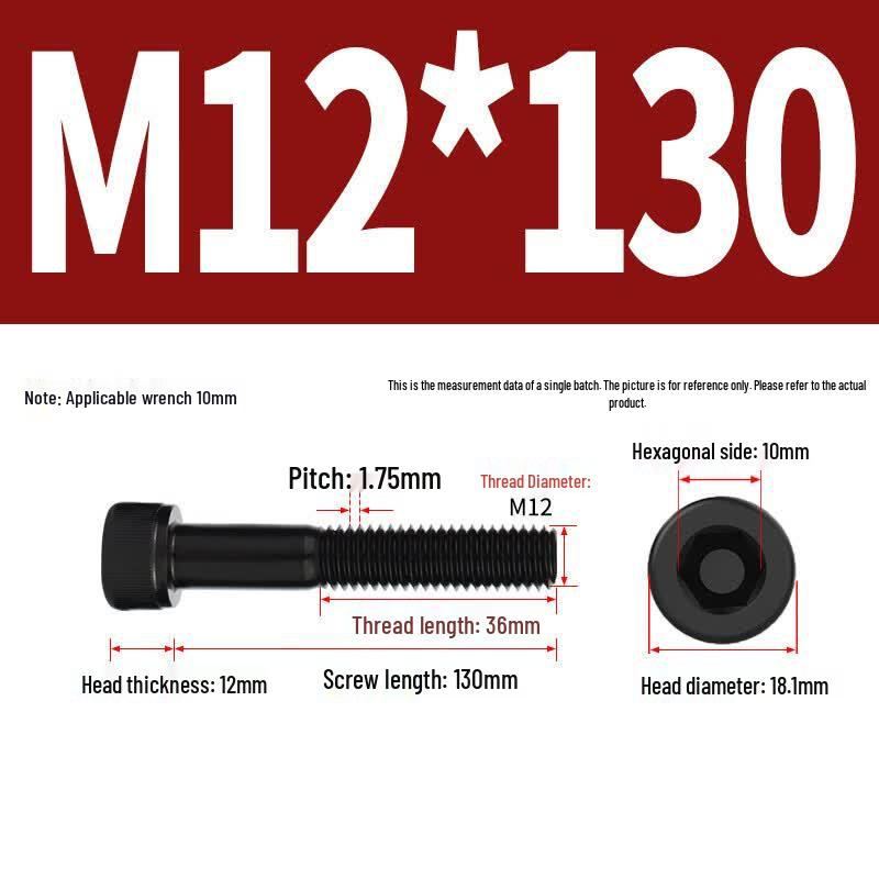 Jin'enchi 12.9 Grade Hex Socket Cap Head Partially Threaded Bolt