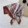 Korean Style Cotton Linen Square Scarf Women Beach Sunscreen Neck Kerchief