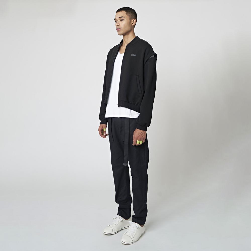 ATHPLATFORM Au32Pt06 Patch Pocket Baggy Pants_Black