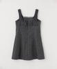Selliteiljeu Star Shirring Sleeveless Mini Dress_Black