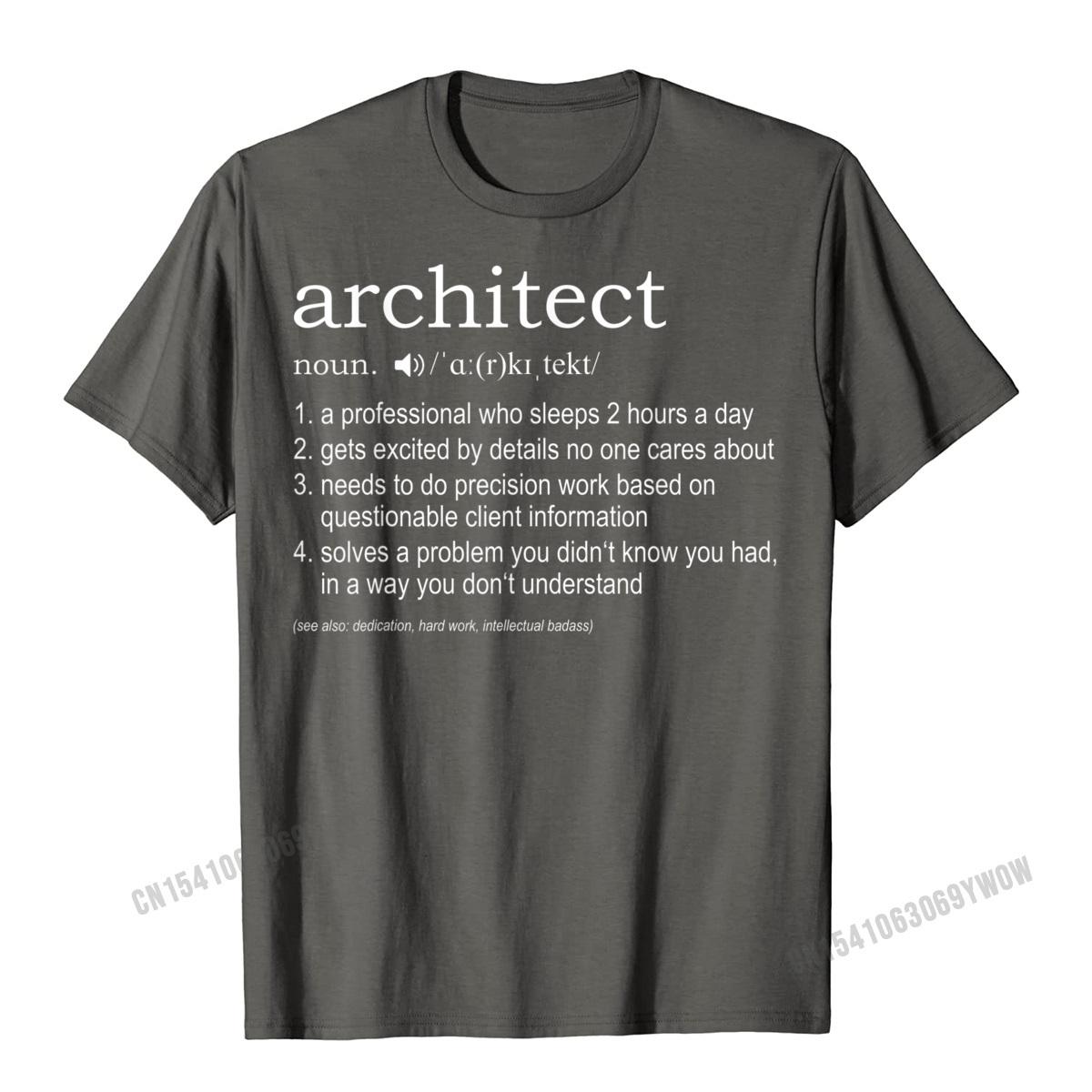 

Футболка Architect Definition - забавная футболка для архитекторов, обычные забавные футболки большого размера, оптовая продажа, хлопковые футболки унисекс в стиле Харадзюку XL