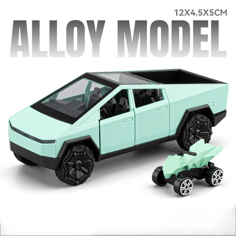 1:36 Legierung New Energy Pickup Modell Spielzeug Druckgussauto Hinterrad Rückstellkraft Türen Können Geöffnet Werden Miniaturfahrzeuge Kinderspielzeug