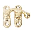 30 Pcs Hasp Hook Retro Style Iron Latch Hook Hasp for Jewelry Gift Boxes 3.2 X 2.8cmYellow Right