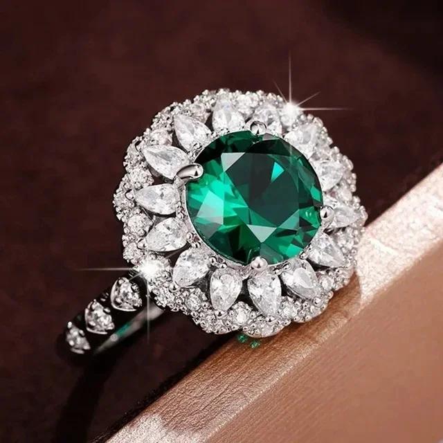 2026 New Sea Blue Cubic Zirconia Ring - Personalized Wedding Party Gorgeous Accessories of Special Interest To Women