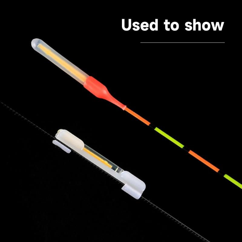 50Pcs Night Fishing Glow Stick Green Fluorescent Light Rod High Brightness Fishing Lightsticks Fits Most Float Types