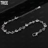 925 Sterling Silver Niche AAA White Zircon Bracelet - Exquisite Gift Jewelry
