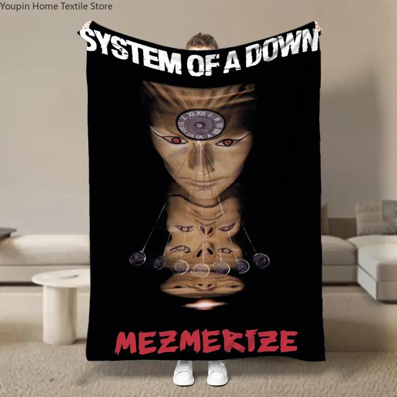8 Size Heavy-Metal-Band Flannel Blanket Throw Blanket Tourist Blanket Fashion Sofa Blankets Nap blankets for beds Kid Adult Gift