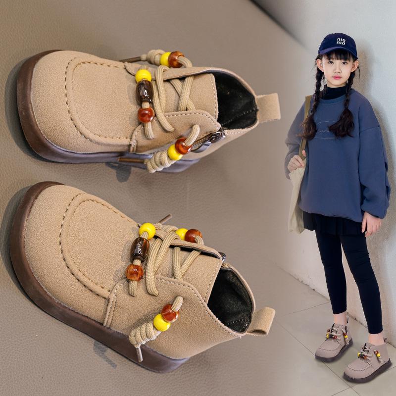 Fashion Children Fashion Boots Boys Girls Short Boots 2025 Autumn New Kids Princess Shoes Zipper Anti Slip British Soft Sole Ankle Boots