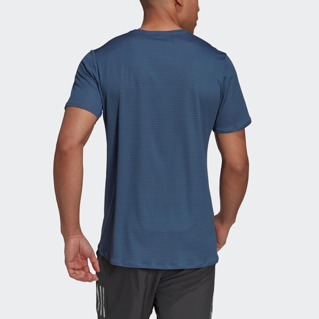 Adidas Premium Reflective Running Short Sleeve T-Shirt Men Tops Tech-Blue H32557