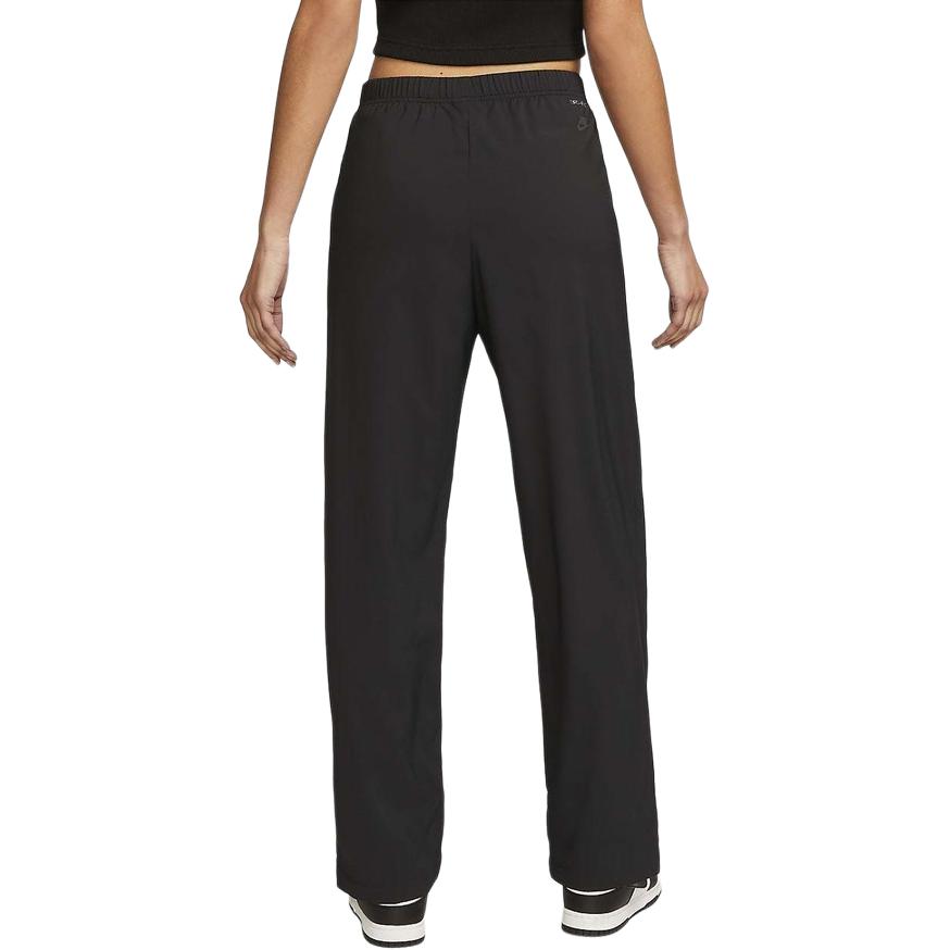 Nike Sportovní kalhoty Dri-Fit Tech Pack Jednobarevné Vysoký pas Rovné nohavice Ležérní Dámské spodní díly Černá DM6505-010