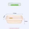 Homeglen Corn Starch Rectangular Disposable Food Containers