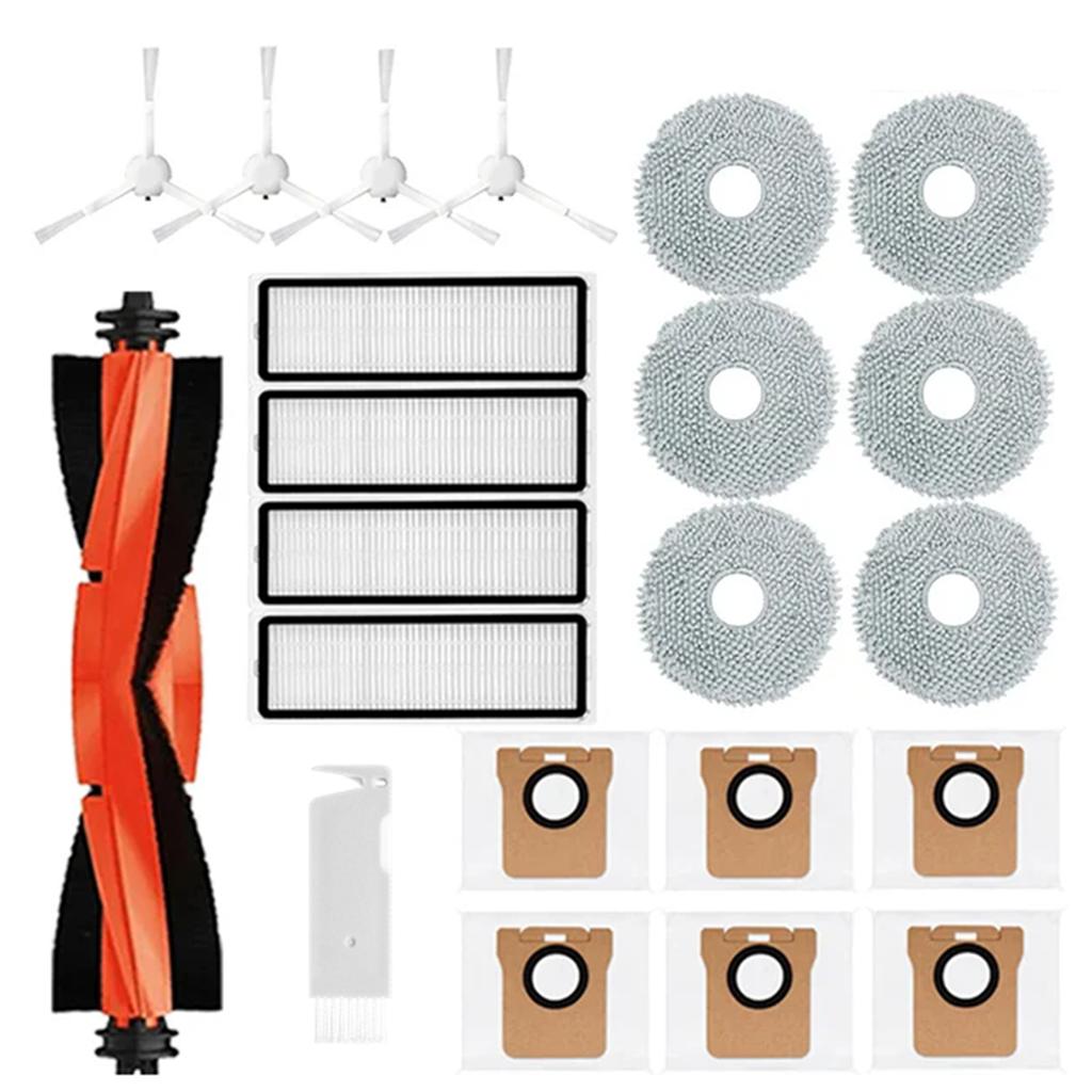 For Xiaomi Robotstøvsuger X20 + / X20 Plus Deler Tilbehør Hovedbørste Sidebørste Hepafilter Moppklut Støvposer