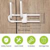 10 Pieces Cabinet Locks for Babies, U-Shaped Proofing Drawers Safety Child Locks Adjustable