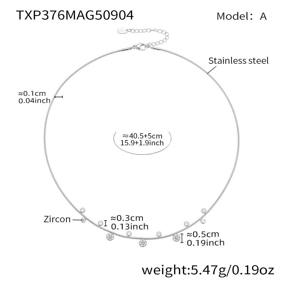 Elegant Y Chain Necklace Bracelet Choker Necklace Fashion Zircon Necklace  Women Jewelry