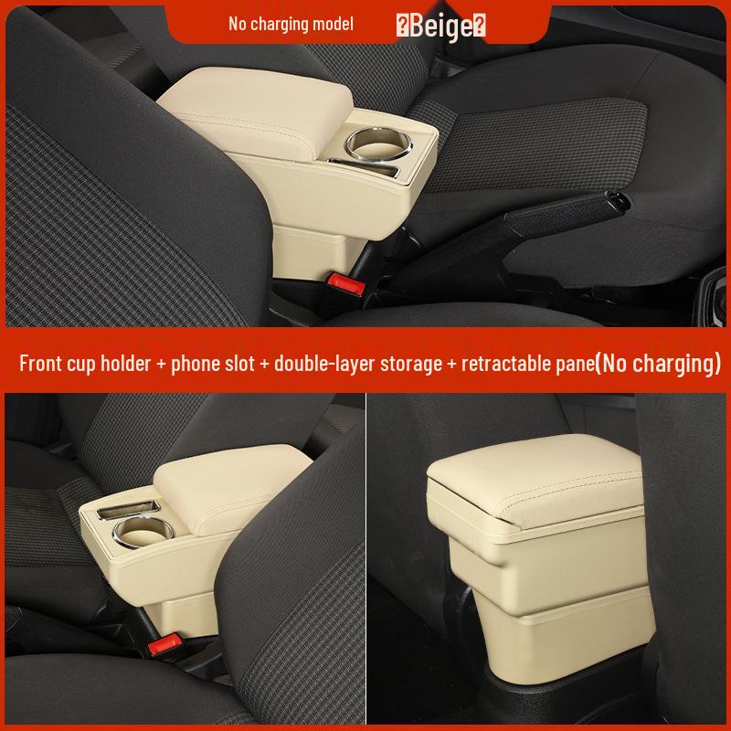 Geely Geometry E Armrest Box - Cute Tiger Edition Car Console Storage